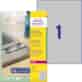 Etykiety znamionowe srebrne; A4, 20 ark./op., 210 x 297 mm, srebrne, poliestrowe