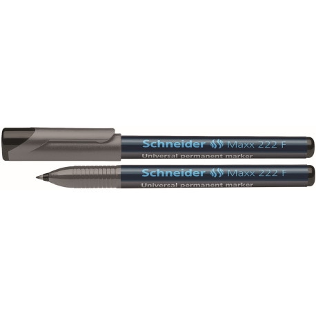 Foliopis permanentny SCHNEIDER Maxx 222, F, 0,7 mm, czarny