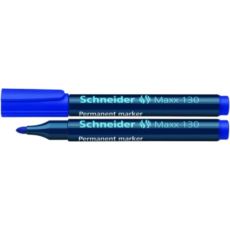 Marker permanentny SCHNEIDER Maxx 130, okrągły, 1-3 mm, niebieski