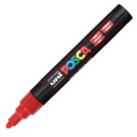 PC-5M CZERWONY MARKER POSCA UNI