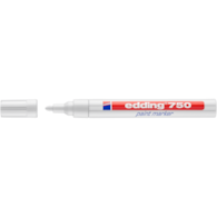 Marker olejowy e-750 EDDING, 2-4 mm, biały