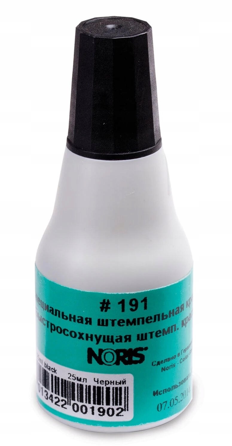 191 CZARNY TUSZ DO STEMPLI, 25ML, NORIS