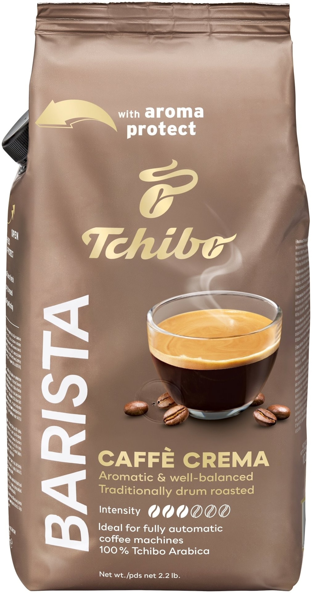Kawa ziarnista Tchibo Barista Caffe Crema 1kg Arabika