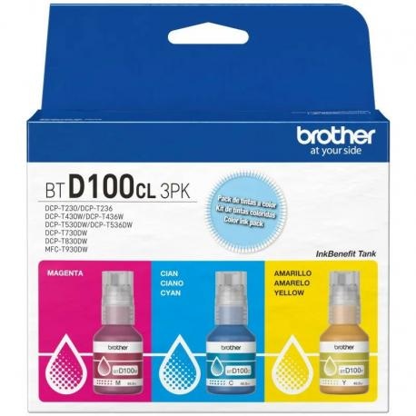 Tusz BROTHER BTD100CLVAL CMY