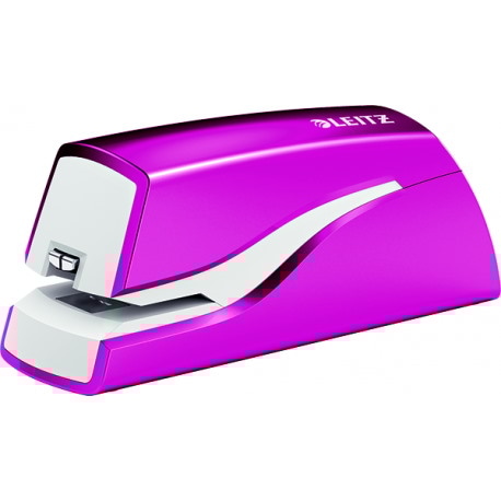 Zszywacz elektryczny na baterie WOW, różowy, 3 lata gwarancji, 10 kartek