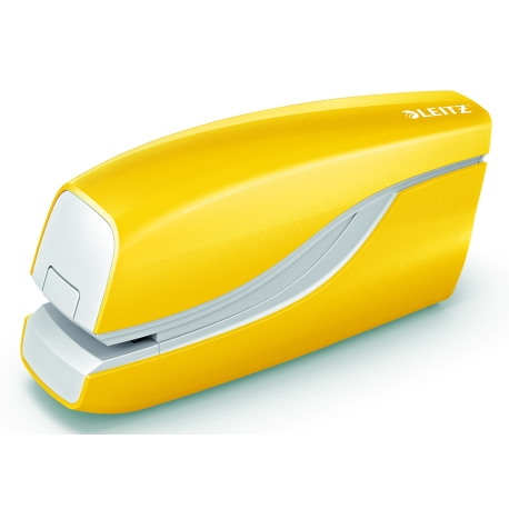 Zszywacz elektryczny na baterie WOW, żółty, 3 lata gwarancji, 10 kartek