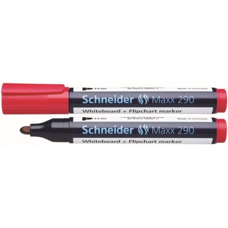 Marker do tablic SCHNEIDER Maxx 290, okrągły, 2-3 mm, czerwony
