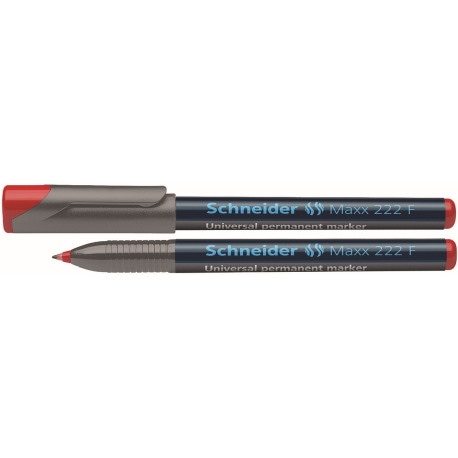 Foliopis permanentny SCHNEIDER Maxx 222, F, 0,7 mm, czerwony