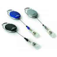 Mechanizm ściągający Jojo Style, metalowe zapięcie, dł. linki 80 cm. Czarny op. (10 szt.)