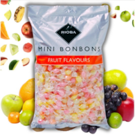Cukierki MINI o smaku owocowym 1KG RIOBA