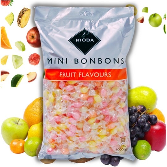 Cukierki MINI o smaku owocowym 1KG RIOBA