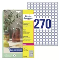 Etykiety przezroczyste Crystal Clear; A4, 25 ark./op., 17,8 x 10 mm