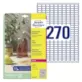 Etykiety przezroczyste Crystal Clear; A4, 25 ark./op., 17,8 x 10 mm