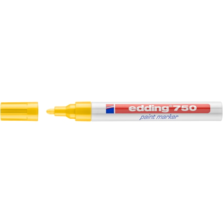 Marker olejowy e-750 EDDING, 2-4 mm, żółty
