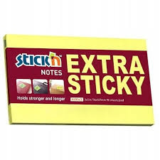 Bloczek samoprz 76x127 żółty neon Stick'n 21674