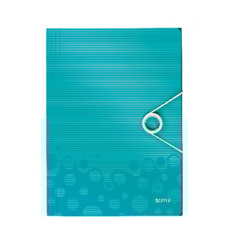 Teczka z gumką PP Leitz WOW, 30 mm, turkusowy