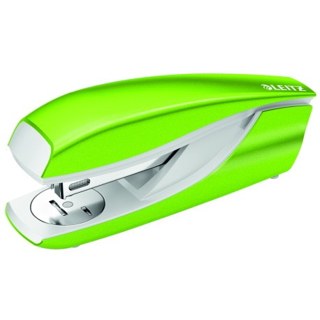 Zszywacz średni metalowy Leitz WOW, zielony, 10 lat gwarancji, 30 kartek