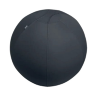 Piłka do siedzenia Leitz Ergo, 75cm, z zabezpieczeniem przed niekontrolowanym toczeniem się, ciemnoszara