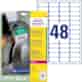 Etykiety polietylenowe ultra resistant, A4, 10 ark./op., 45,7x21,2mm