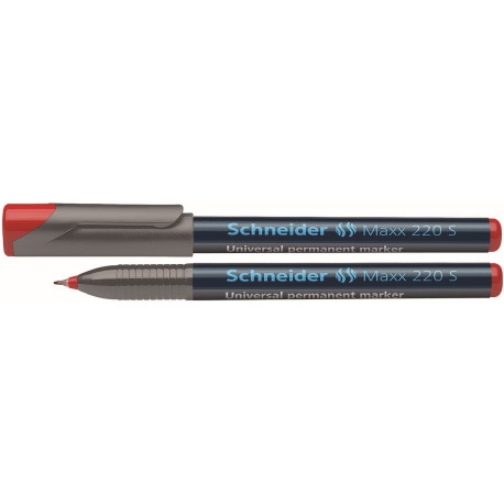 Foliopis permanentny SCHNEIDER Maxx 220 S, 0,4 mm, czerwony