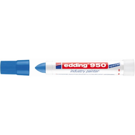 Marker przemysłowy w paście e-950 EDDING, 10mm, niebieski