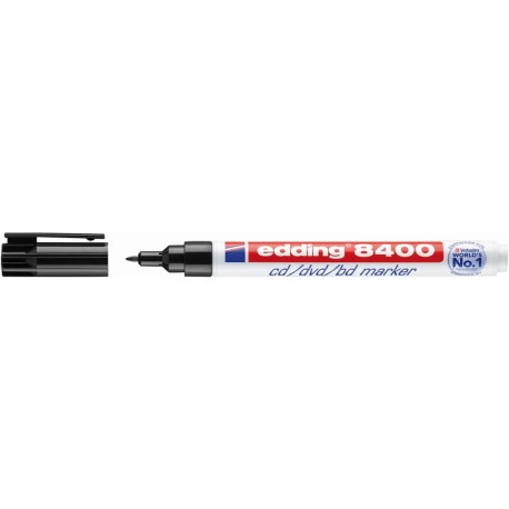 Marker do płyt cd/dvd/bd e-8400 EDDING, 0,5-1mm, czarny