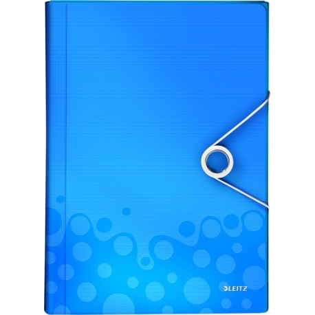 Teczka z 6 przegródkami PP Leitz WOW, niebieski