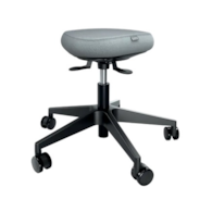 Stołek Leitz Ergo Active z wygodnym siedziskiem do balansowania, na kółkach