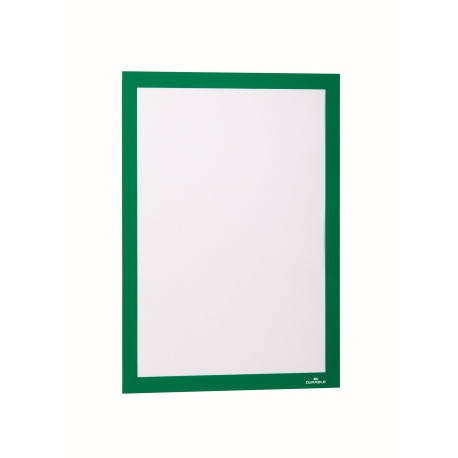 DURAFRAME A4  Samoprzylepna ramka informacyjna z uchylną przednią stroną zielony op. (2 szt.)