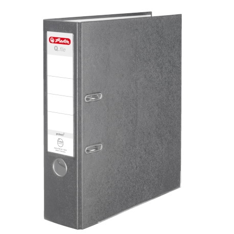 SEGREGATOR DŹWIGNIOWY HERLITZ Q.FILE A4 8CM CZARNY