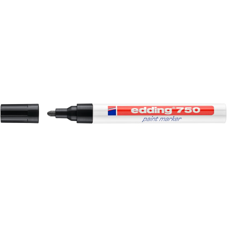 Marker olejowy e-750 EDDING, 2-4 mm, czarny