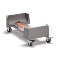 DURABIN TROLLEY FOR 1 x 60 wózek do pojemnika 60 l biały
