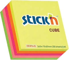 Bloczek samStick'n 51x51 mix neon 21203