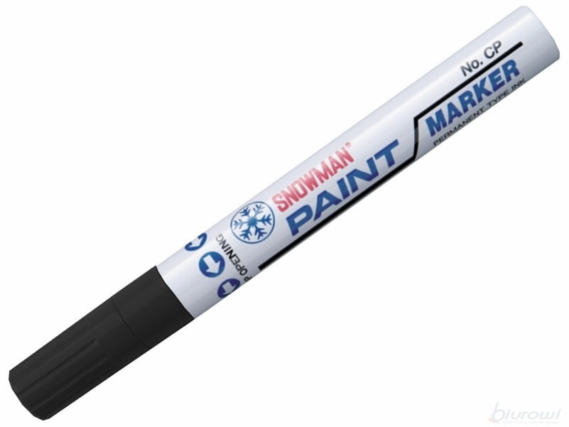 Marker olejny SNOWMAN gruby czarny CP12
