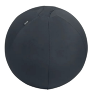 Piłka do siedzenia Leitz Ergo, 55cm, z zabezpieczeniem przed niekontrolowanym toczeniem się, ciemnoszara