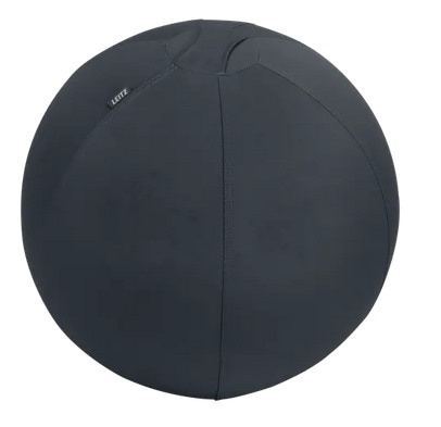 Piłka do siedzenia Leitz Ergo, 55cm, z zabezpieczeniem przed niekontrolowanym toczeniem się, ciemnoszara