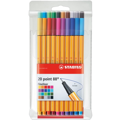 Cienkopis STABILO point 88 etui 20 szt.