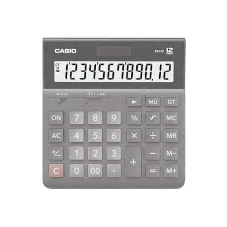 Kalkulator biurowy CASIO DH-12BK-S, 12-cyfrowy, 151x159mm, czarny