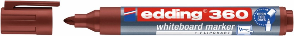 Marker do tablic e-360 EDDING, 1,5-3mm, brązowy