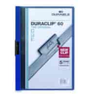 DURACLIP® Original 60, skoroszyt zaciskowy A4, 1-60 kart. granatowy