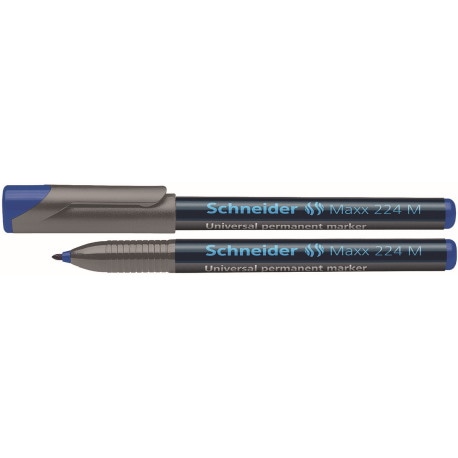 Foliopis permanentny SCHNEIDER Maxx 224, M, 1,0 mm, niebieski