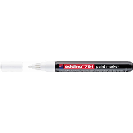 Marker olejowy e-791 EDDING, 1-2mm, biały