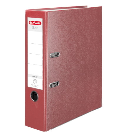 SEGREGATOR DŹWIGNIOWY HERLITZ Q.FILE A4 8CM CZAERWONY