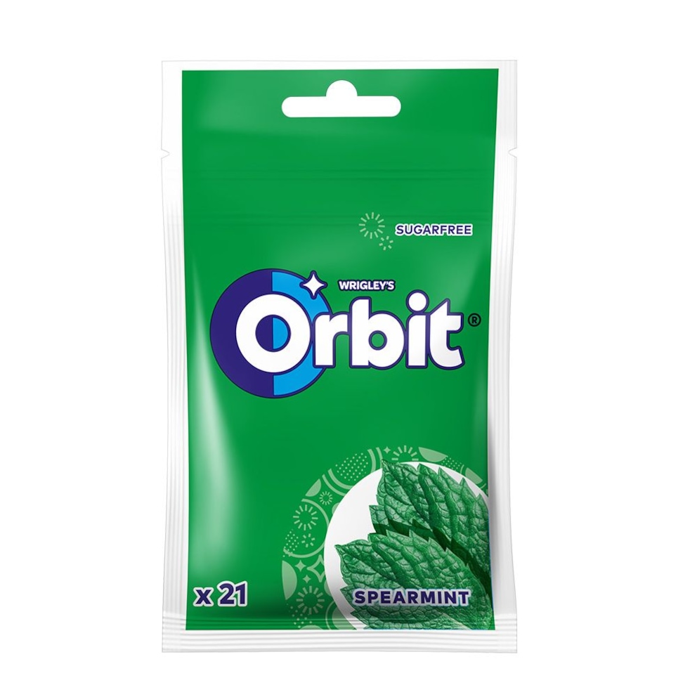 GUMA ORBIT SPEARMINT DRAZE 29 g MARS SASZ