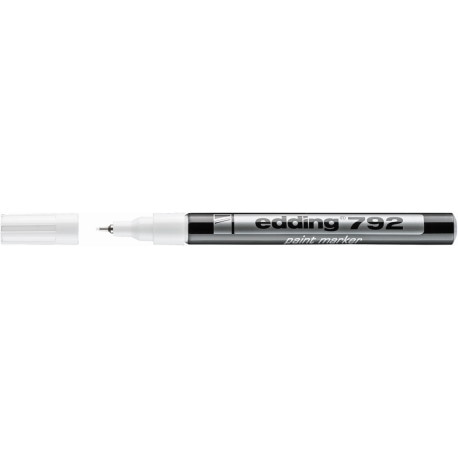 Marker olejowy e-792 EDDING, 0,8 mm, biały