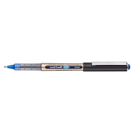 PIÓRO KULKOWE UB-150-10 EKOLOGICZNE, ZŁOTA OBUDOWA, NIEBIESKI WKŁAD, UNI