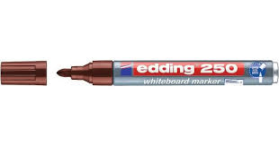 Marker do tablic suchościeralnych e-250 EDDING, 1,5-3 mm, brązowy