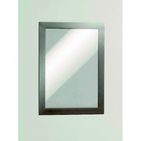 DURAFRAME A5 Samoprzylepna ramka informacyjna z uchylną przednią stroną srebrny op. (2 szt.)