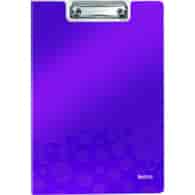 Deska z klipem i okładką Leitz WOW, fioletowy