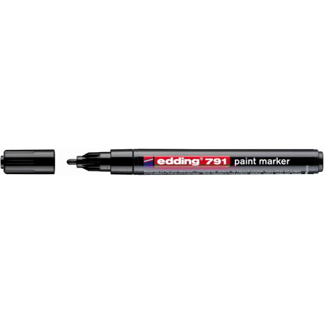 Marker olejowy e-791 EDDING, 1-2mm, czarny